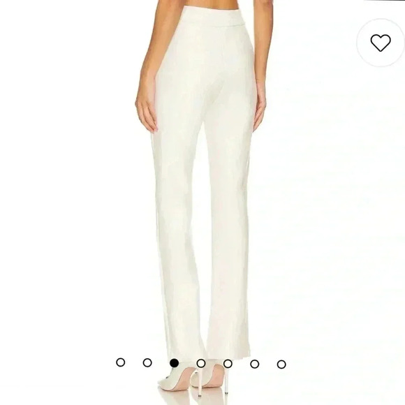 Commando Faux Suede Split Front Pant in Bone New W/Tag Size S - Picture 5 of 7